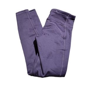 Athleta fleece purple leggings